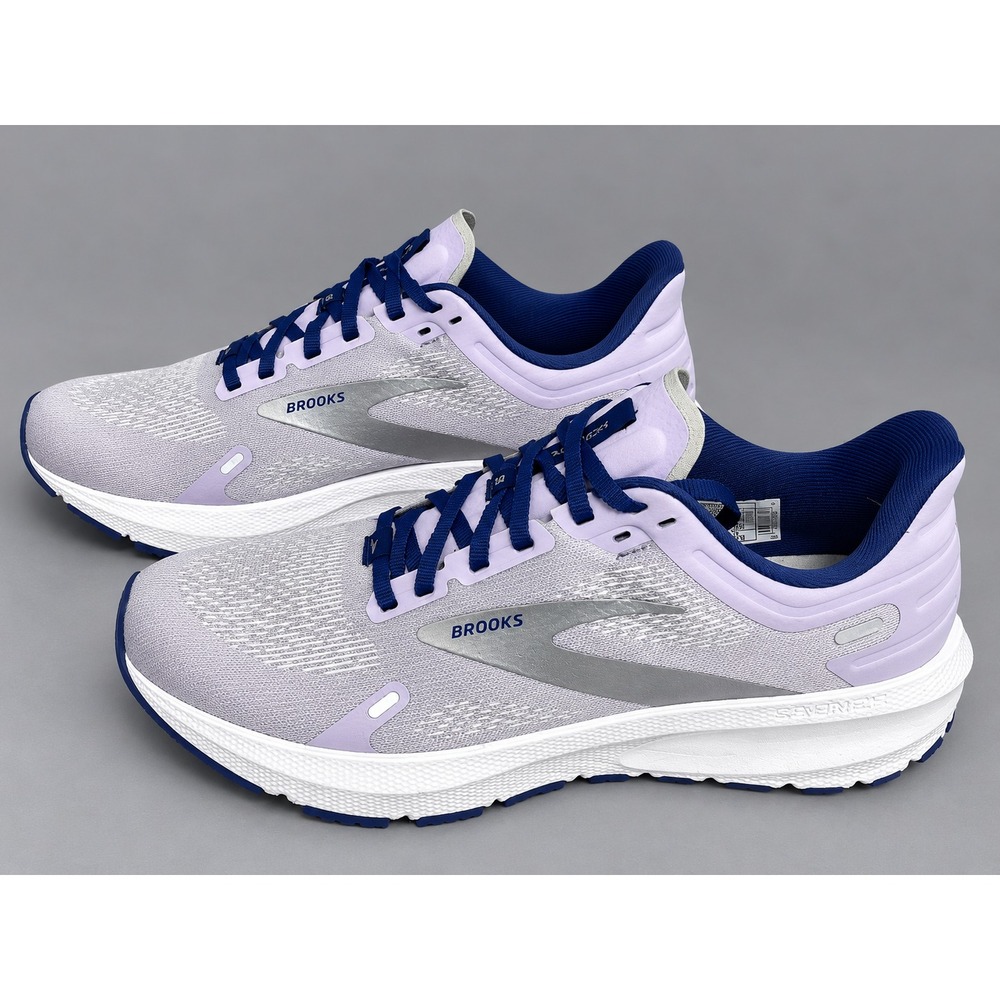 Brooks Launch GTS Men's Size 11 White Purple Blue Running Shoes Sneakers